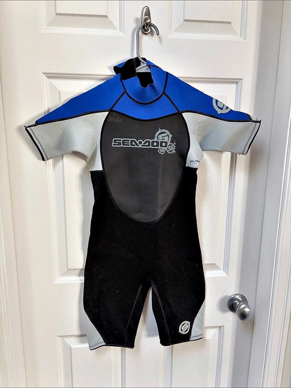 Seadoo unisex youth Blue & Black Shorty Wetsuit